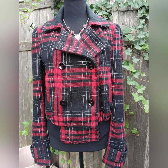 ⚜️Express Double Breasted Tartan Jacket - Picture 3 of 13